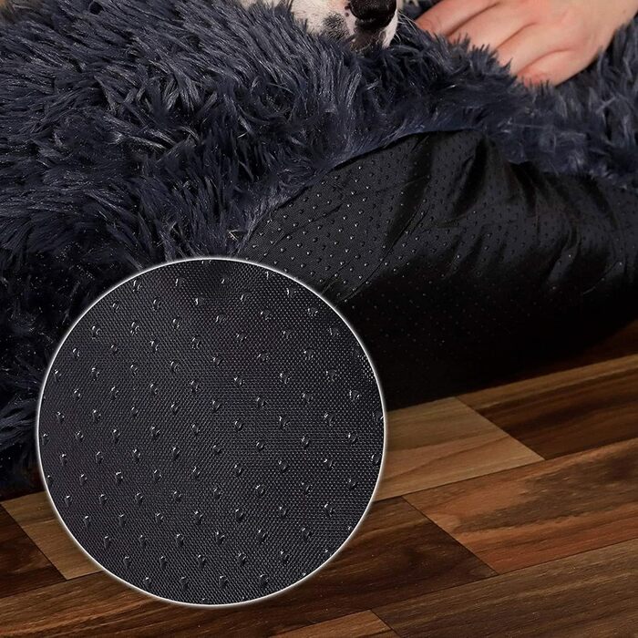 Ліжко для собак та котів Yuma Spazio, середнього та малого розміру, анти-гризельне, міцне, знімне, туркіс (35 x 50, Лондон сірий)