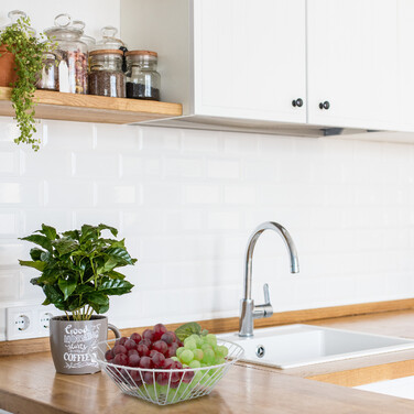 Relaxdays Hanging Fruit Basket in White