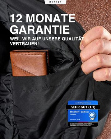 Чоловічий шкіряний гаманець Leder: тонкий, з відділенням для монет та RFID-захистом, вміщує 12 карт, колір коньяк