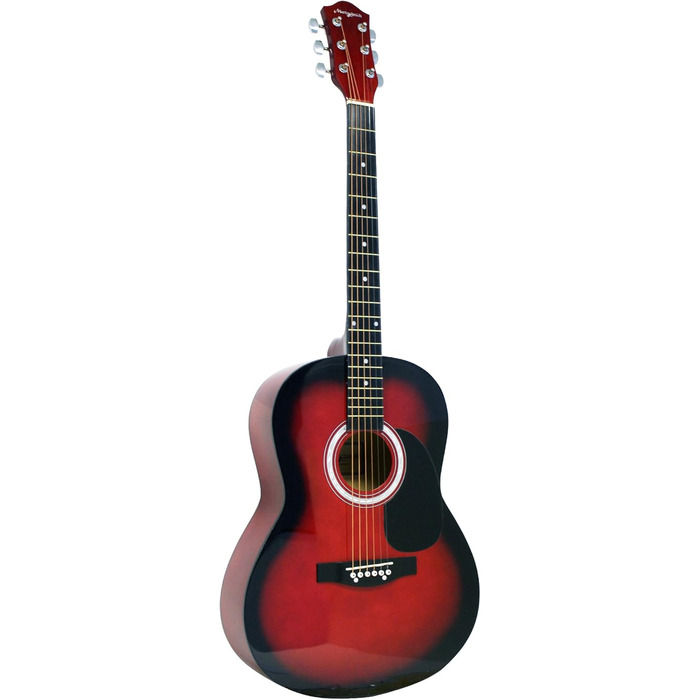 Акустична гітара Martin Smith з струнами, медіаторами та ременем - Синій (Червоний, Single)