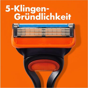Смінні леза для чоловічих бритв Gillette Fusion 5, 8 шт, помаранчеві