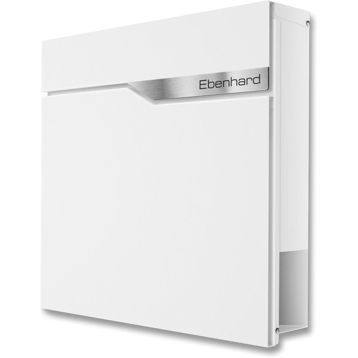 Поштова скринька Metzler антрацит з газетницею та табличкою для імені, RAL 7016, вулична, стійка до корозії, для настінного монтажу, сучасний дизайн 37x37x10.5 см