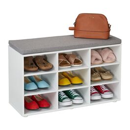 Relaxdays shoe bench with padded seat