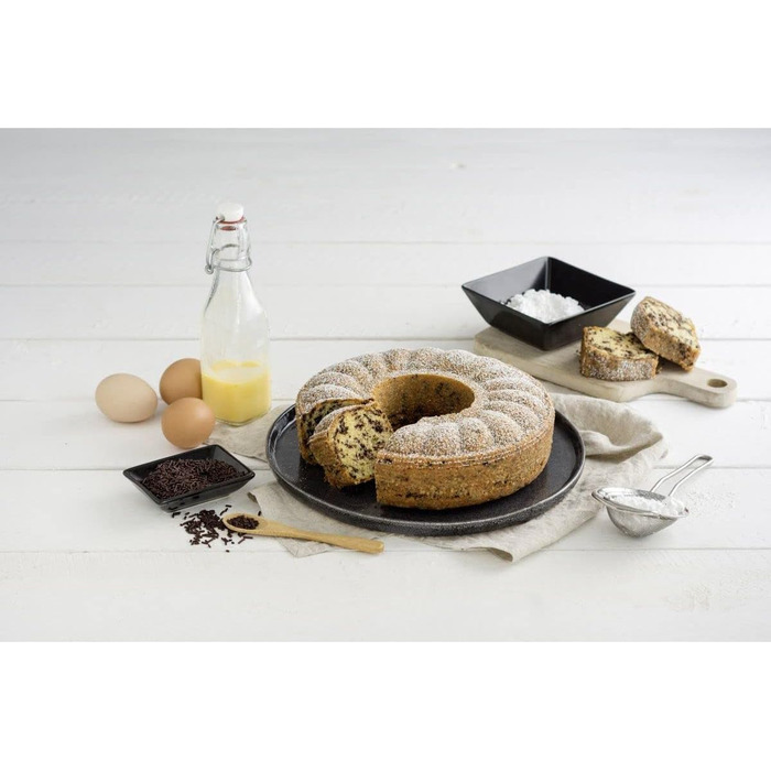 Форма для випічки Zenker Springform Ø 24 см з двома днами, з антипригарним покриттям, для сапкових тортів та пирогів, 1 шт.