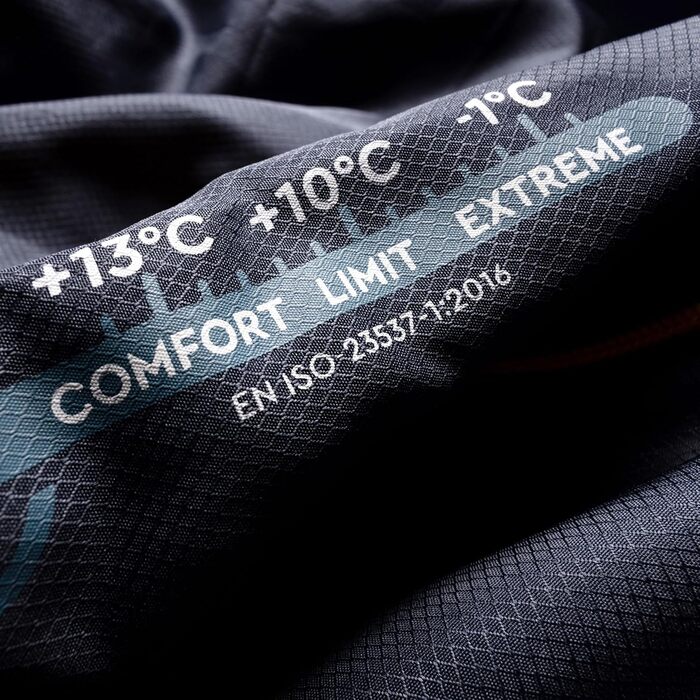 Спальний мішок Tambu Mumienschlafsack 80x210см - компактний - літо, осінь та зима. Теплий спальний мішок для кемпінгу, подорожей та фестивалів. PFC-free (Синьо-осінній)