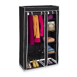 Large Fabric Storage Closet with Hanging Rod