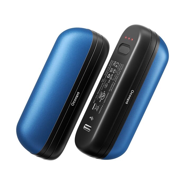 OCOOPA Грілки для рук 5200mAh, 2 шт. - Магнітні, Електричні, Перезаряджувані. Ідеально для кемпінгу та подарунків