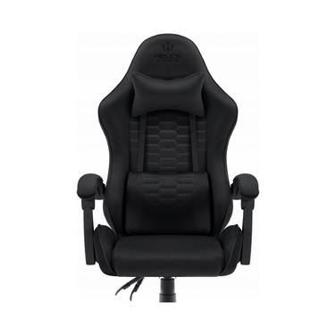 Ігрове крісло Hell's Chair HC-1000 Black, тканина, чорний