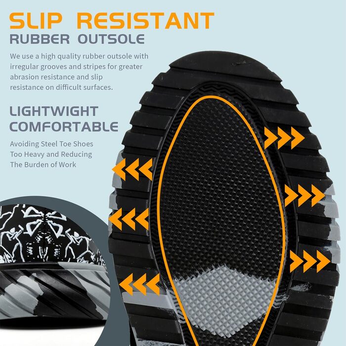 Черевики робочі чоловічі/жіночі, захисні, спортивні, з металевим носком, антиковзаючі, чорні, розміри 37-46 EU