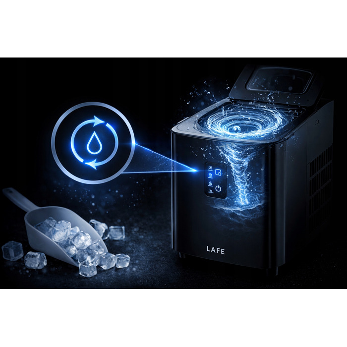 Льодогенератор Lafe Ice Cube Maker, чорний, 120 Вт