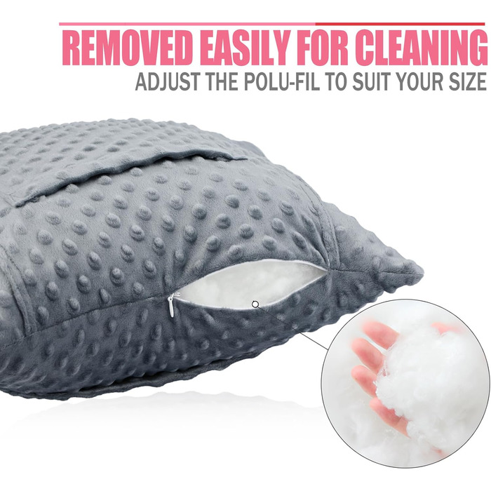 Star-shaped Hysterectomy Pillow for Abdominal Surgery with 2 Pockets, Hysterectomy Pillow, a Must-Have for Recovery, Post-Operation Gift, Belly Pillow, Minky Dot Dark Grey