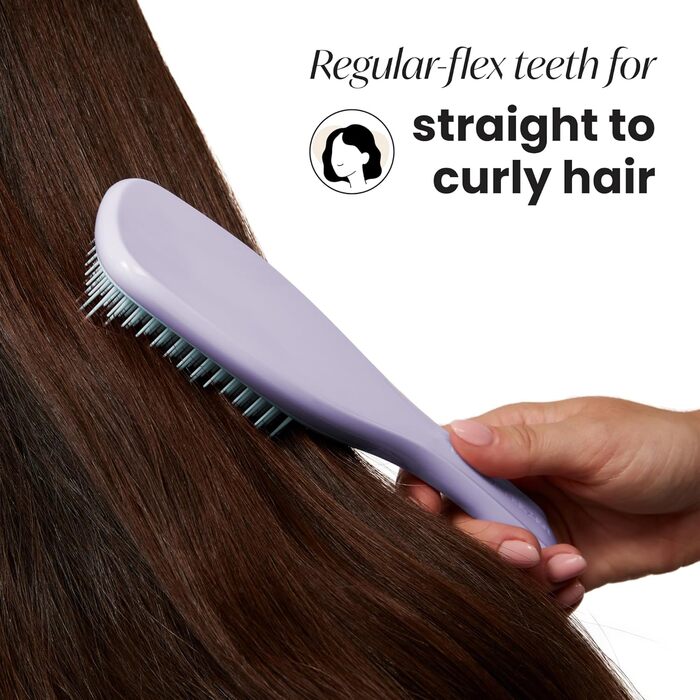 Тангл Тізер Ultimate Detangler – Щітка для волосся для мокрого та сухого волосся. Розплутування, всі типи волосся, чорний (Lilac Cloud Blue)