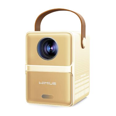 Проектор Mini Beamer 4K Smart з WiFi6, Bluetooth, Dolby Audio та підтримкою Netflix | 1080P, Автофокус, Вертикальна корекція, Короткофокусний, Вбудовані додатки (Бежевий)