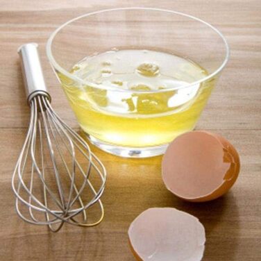 Венчик кухонний нержавіюча сталь з трубчатою ручкою, довжина 300 мм, 30 см, простий у використанні