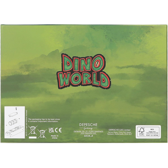 Скриня з кодовим замком, світлом і звуком Depesche Dino World, 15×20×12,5 см, чорна, для зберігання коштовностей і секретів