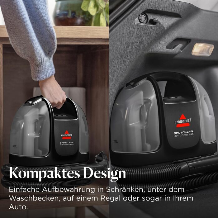 Портативний відпарювач для килимів Bissell SpotClean Mini 40651 - компактний мобільний мийник для дому та авто