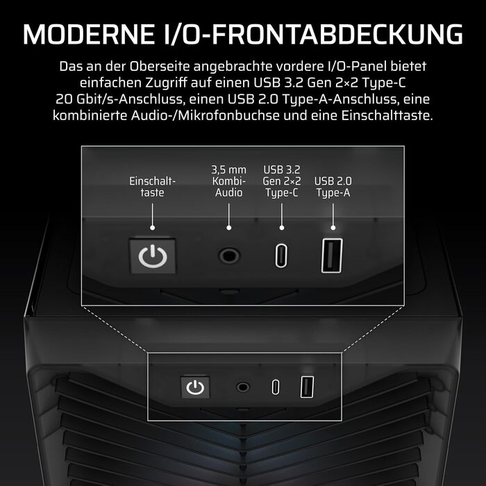 Корпус для ПК Corsair 3200D RS ARGB Mid-Tower ATX, димчасто-сірий
