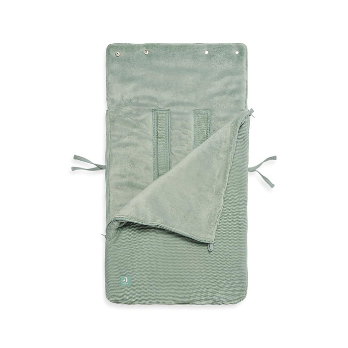 Дитячий конверт Jollein Basic Knit Forest Green для автокрісла та коляски, трикотажний, флісовий, універсальний, зелений