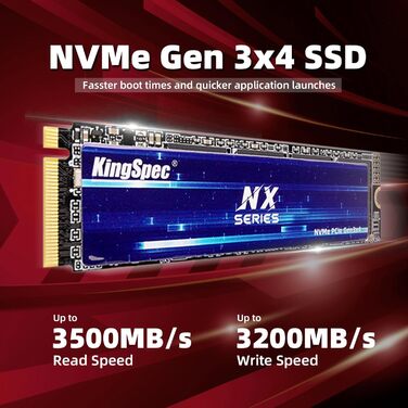 KingSpec NX-2280 1TB SSD NVMe M.2 PCIe 3.0 Gen 3x4 - Швидкий SSD для ігор та ПК