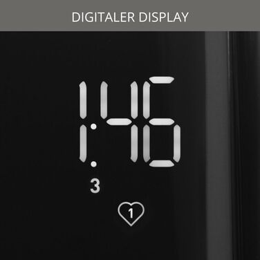 Krups KH641810 Smart'n Light Toaster | 2-Slice Toaster | Digital Display | 7 Browning Levels | Removable Crumb Tray | Countdown Timer | Lift Function | Black