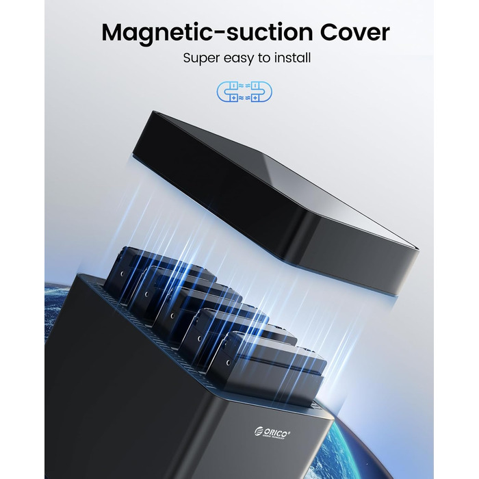 Зовнішній HDD-корпус ORICO DS500U3 на 5 слотів USB 3.0 для SATA HDD 3.5