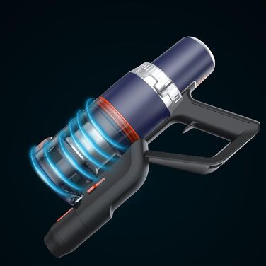 Акумуляторний пилосос JASHEN S18X: потужність 22000Pa, до 40 хв роботи, HEPA 13 фільтр, бездротовий, без мішка, об'єм контейнера 600 мл, ручний та вертикальний, з настінною підставкою та аксесуарами