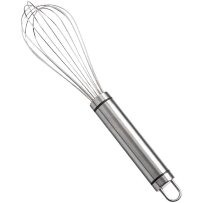 GOOPEEG Egg Beater, Multi-functional Manual Egg Mixer, Stainless Steel Egg Whisk, Kitchen Baking Tools, Suitable for Stirring and Seasoning Flour-Eggs, Kitchen Whisk (8 inch)
