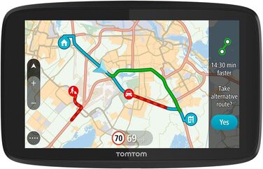 Автомобільний GPS-навігатор TomTom GO 620, 6 дюймів, Wi-Fi, оновлення карт світу, уникнення заторів через TomTom Traffic, відновлений