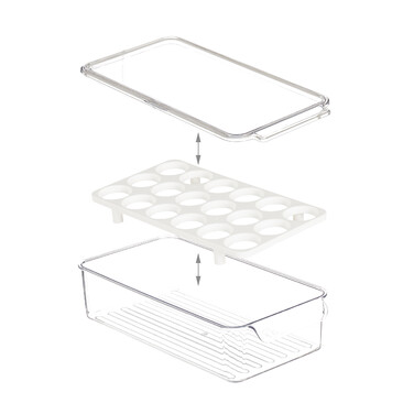 Relaxdays Refrigerator Egg Box for 18 Eggs