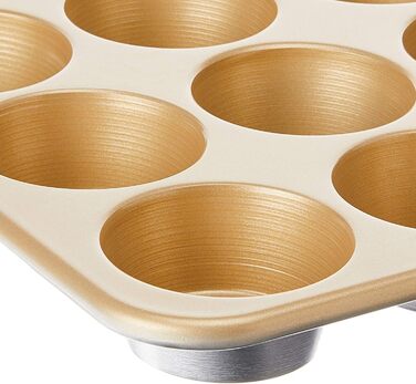 Форма для мафінів Nordic Ware Naturals, алюмінієва, антипригарна, 12 чаш, 7,9 см