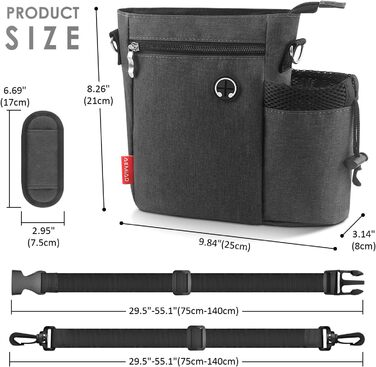 Сумка для собак Leckerlibeutels з пляшкою для води, контейнером для ласощів та відсіком для відходів