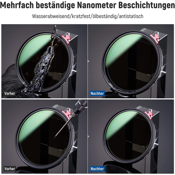 NEEWER 72mm Фільтр ND2-ND32 2-в-1 з дифузором та нейтральним градієнтом, HD, водостійкий, зносостійкий, для фото- та відеозйомки