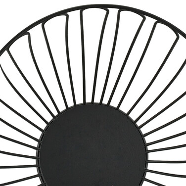 Relaxdays Black Metal Fruit Bowl