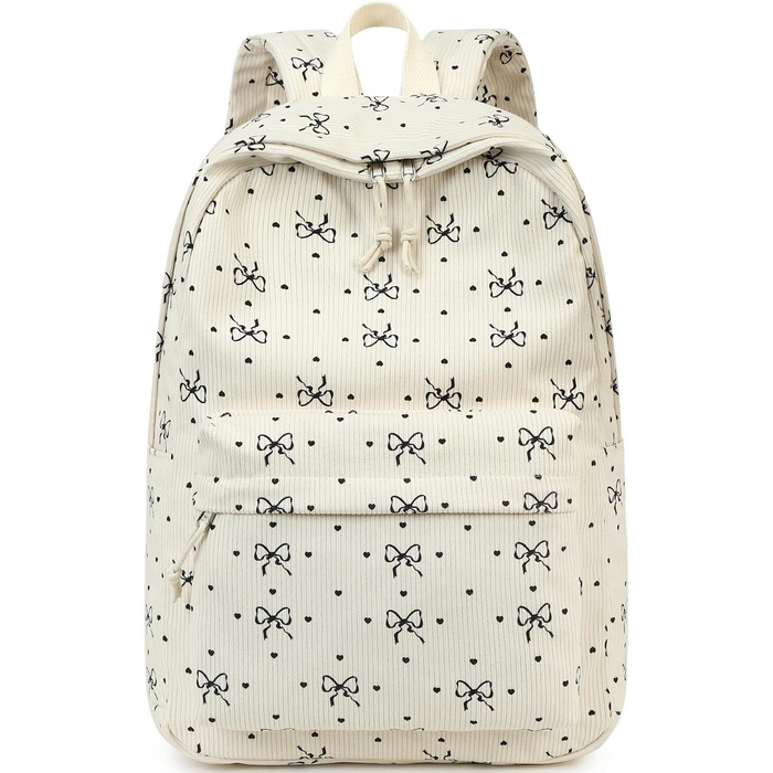 BTOOP Рюкзак унісекс 0122 (1 шт.) 17' з чорним сердечком з бантиком