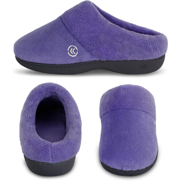 Сліпони-тапочки Isotoner Classic Hoodback W з піною Memory Foam, Пеонія, X-Large / 9.5-10 M US 8-9