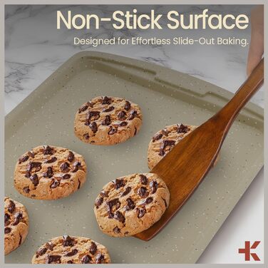 Набір для випічки Bakken Swiss 6 шт. - Антипригарні форми для випічки з вуглецевої сталі з білим мармуровим покриттям