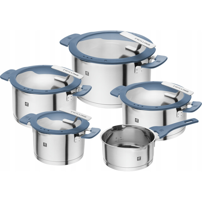 Набір каструль Zwilling Simplify, 5 предметів, блакитний