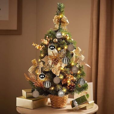 5 см золоті новорічні кулі-орнаменти для ялинки, 30 шт. (стійкі до пошкоджень, пластик)