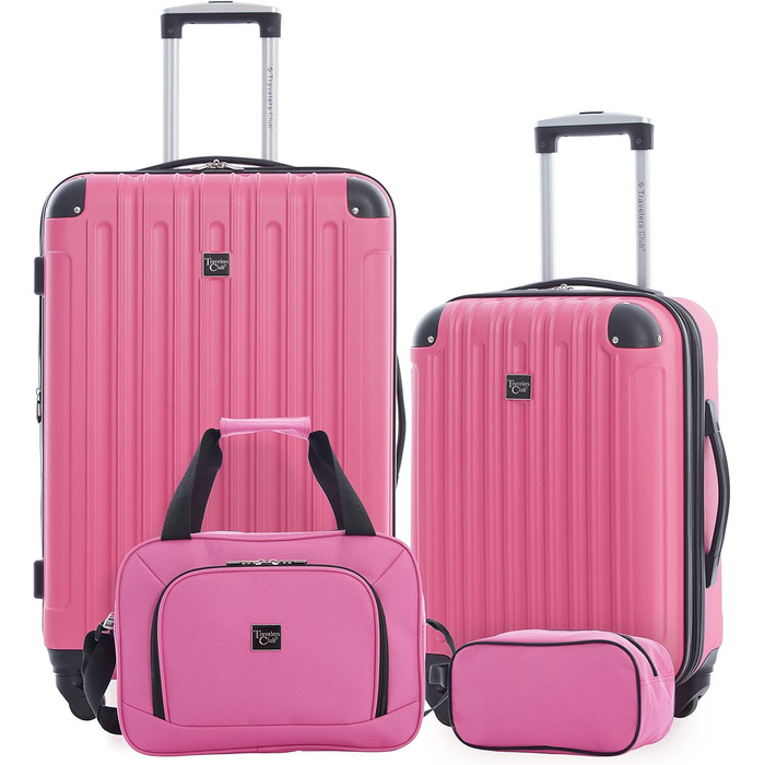 Набір валіз Travelers Club Midtown Hardside 4-Piece (Bubble Gum)