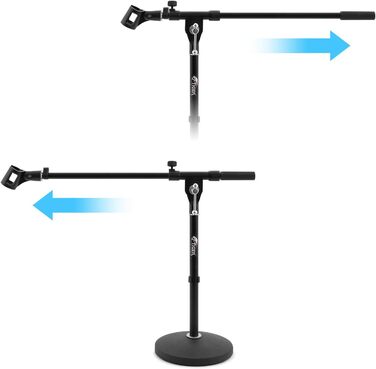 Стійка для мікрофона TIGER MCA49-BK для бас-бочки та гітарної колонки (одинарна, кругла база)