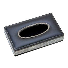 Скріпка для авто з кристалами та діамантами, чорна - аксесуар для салону