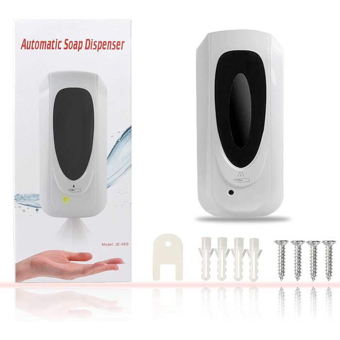 Jewaytec Automatic Hand Sanitizer Dispenser 1000ml, Wall Mount Electric Automatic Soap Dispenser with Sensor, Alcohol Spray Device Hand Sanitizer Dispenser with Sensor for Home Commerce
