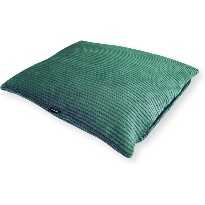 4L Textil ZOE - Лежанка для собак, м'яка, з блискавкою, 80x60 см, бежева (смужки)