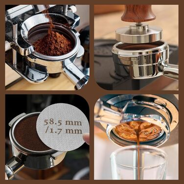 Портфільтр 51 мм сумісний з DeLonghi Dedica, La Specialista EC9335M/EC9155M/EC9355M/EC9665M, бездонний портфільтр з нержавіючої сталі, сито для еспресо, фільтр-корзина