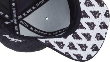 Кепка Nebelkind Snapback чорного кольору з деніму, унісекс, регульований розмір, стильна бейсболка в стилі streetwear