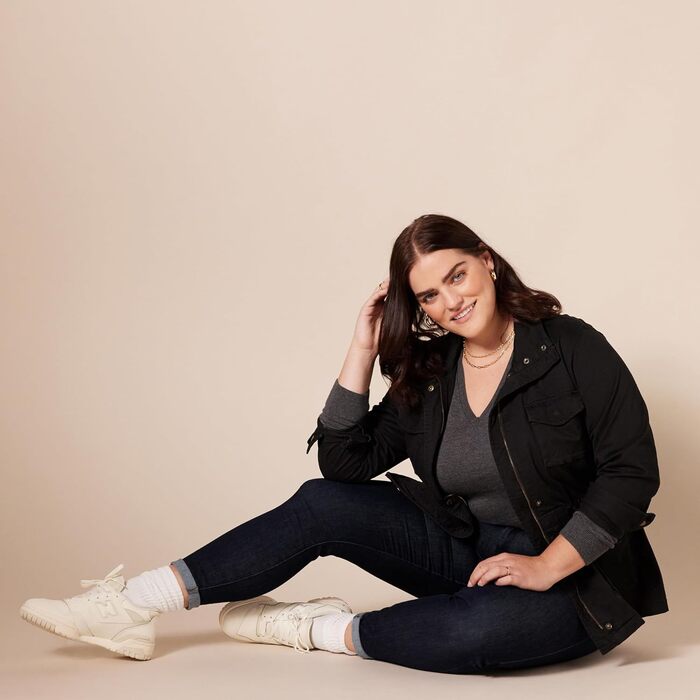 Жіночі джинси Amazon Essentials Skinny з еластичним поясом, білі, укорочені, розмір 38