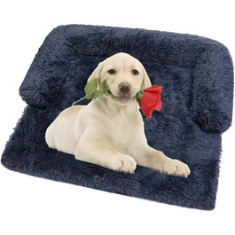 М'який лежак для собак та котів: лежанка-матрац для собак великих порід, водонепроникна підстилка, захист дивану, 76x76x15 см, темно-сірий