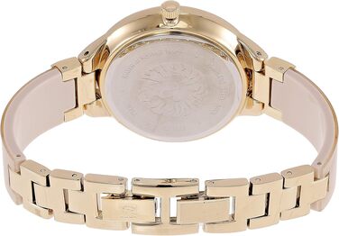Жіночий годинник-браслет Anne Klein Premium Crystal Accented Resin (Кремовий / Золотий)