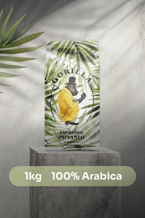 Кава в зернах Joerges Gorilla Espresso, шоколадний смак із фруктовим післясмаком, 1 кг