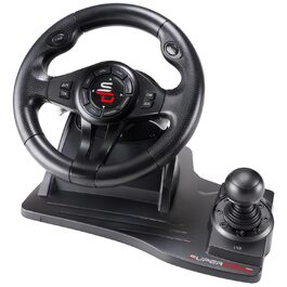 Руль SUBSONIC Superdrive Drive Pro з педалями, кермом, Paddles, вібрацією для Xbox Serie X/S, PS4, Xbox One, PC (програмований) (GS550)